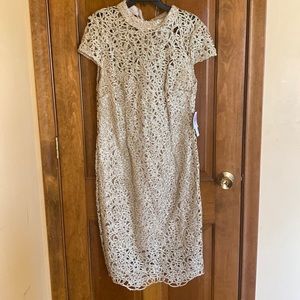 Brand new Premier Amour Gold Lace Dress